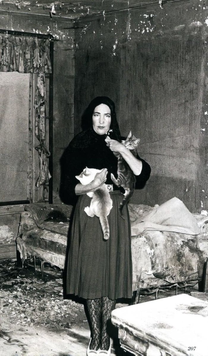 "Little Edie" Beale, a Scorpio, is shown in her home at the time the cult movie "Grey Gardens" (1975), a documentary, was being filmed there by the Maysles brothers.