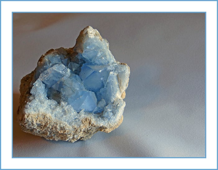 Celestite is closely linked to angels and the angelic realm.