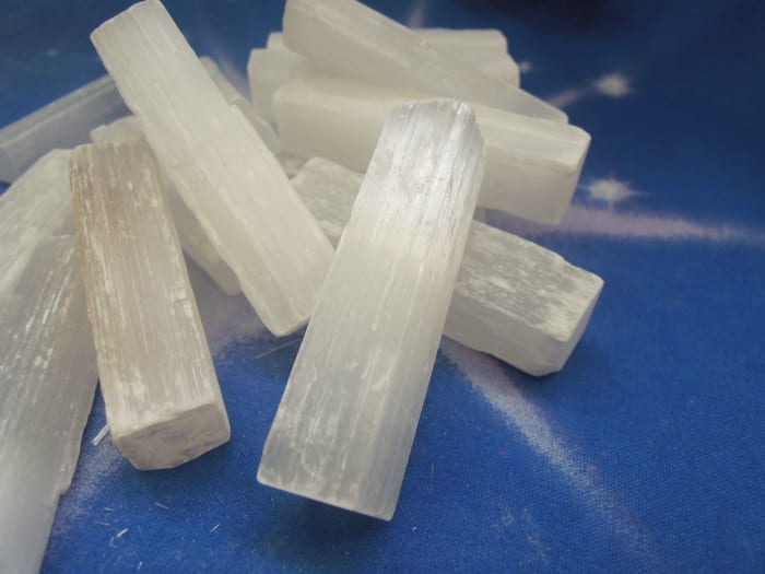 Selenite is a water soluble crystal so should not be placed in or near water.