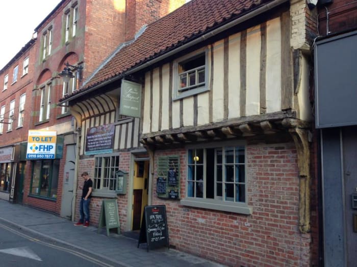 The Prince Rupert. A 16th century wealthy merchants house. Underwent extensive restoration some years ago and is now a pub/restaurant.