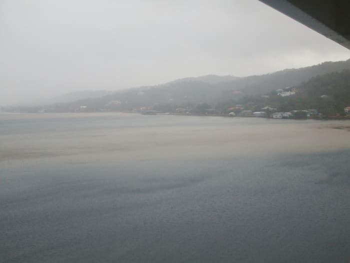 Not the prettiest picture I took, but certainly 100% reality-abiding. This is what was going on all day long during our day in Honduras.