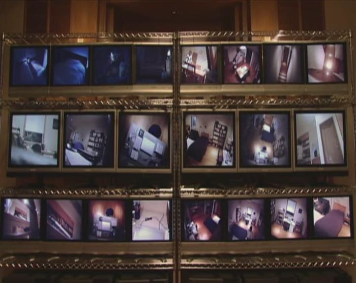 Even when L says there is only a 5% chance that Light is Kira, he fills the Yagami house with cameras.