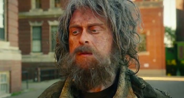 I really wanted to explain this 'random homeless man' who appears outside and inside the hospital but he is simply a random homeless man. #Eloise #Movies #ElizaDushku #ChaceCrawford #RobertPatrick