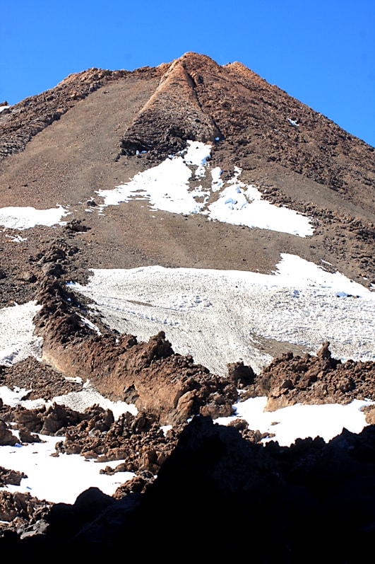 The view of the summit from the upper cable car station - the closest a visitor can get without walking and without a permit