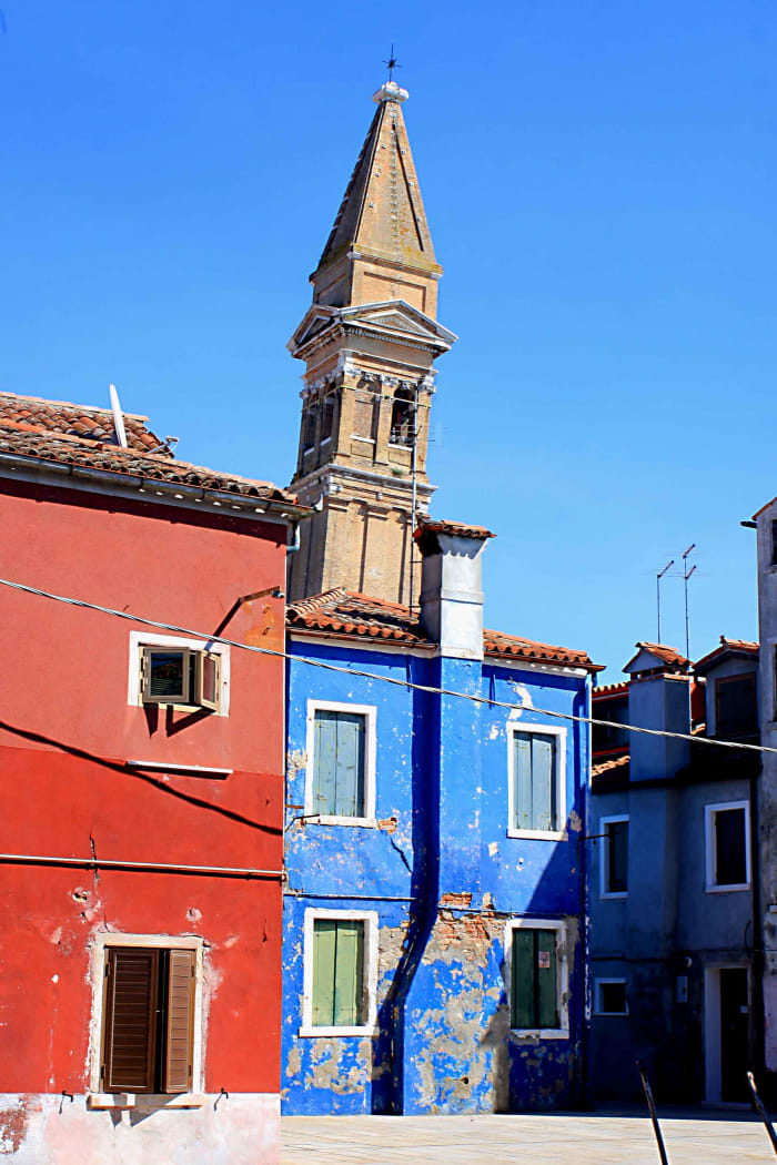 Pisa is not the only place in Italy with a leaning tower - the Campanile of San Martino Church on Burano Island also visibly leans