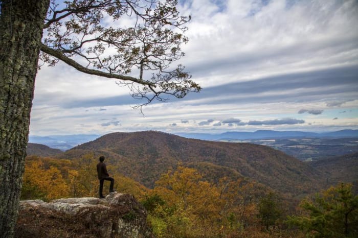 Hiking is a popular sport when visiting the area.