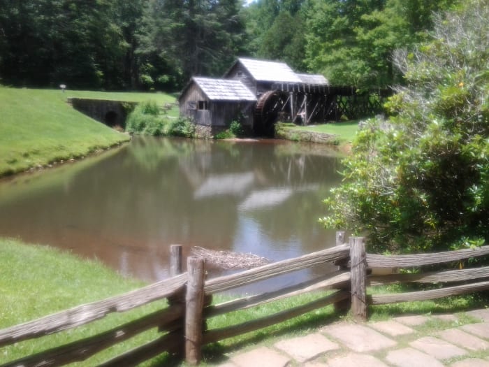 Mabry Mill, one of the most photographed locations on the roadway.