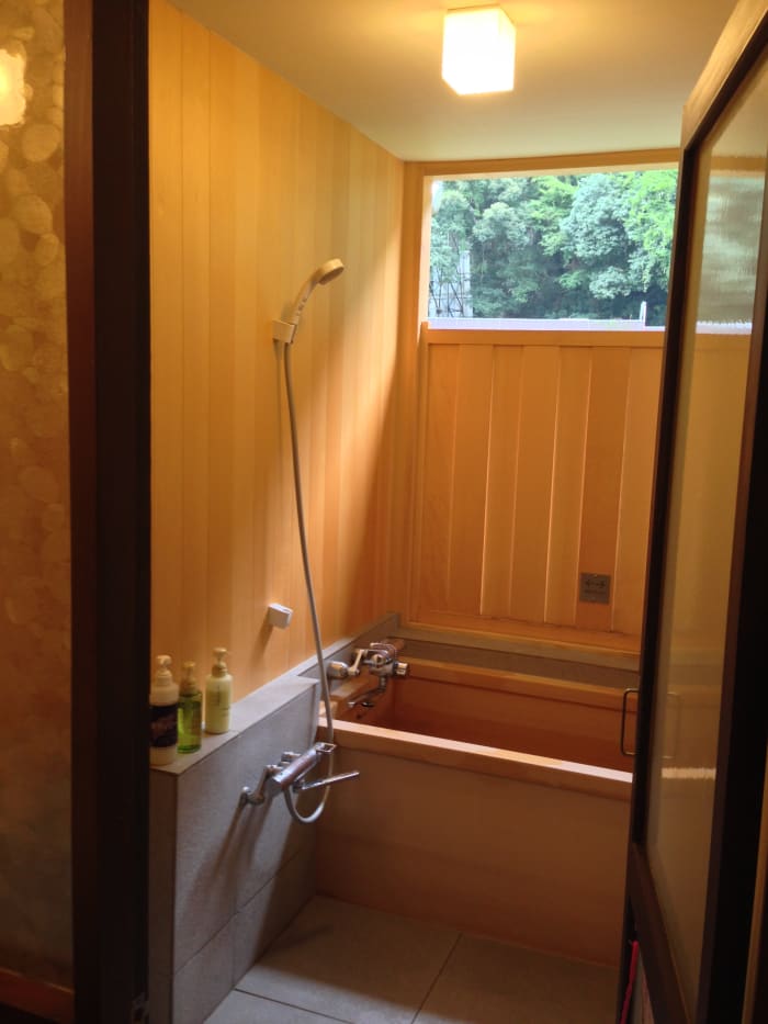 If you're lucky/loaded, you will have a private onsen bathtub in your room with real hot spring water on tap.