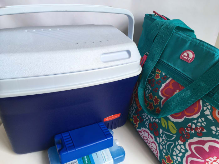 Bring a cooler or cooler bag on your road trip to keep your beverages and perishables cold.