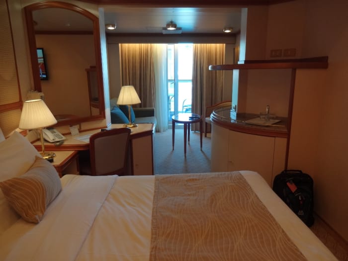 It may take a while for your checked luggage to get to your room. Carry on at least one change of clothes and a swimsuit.