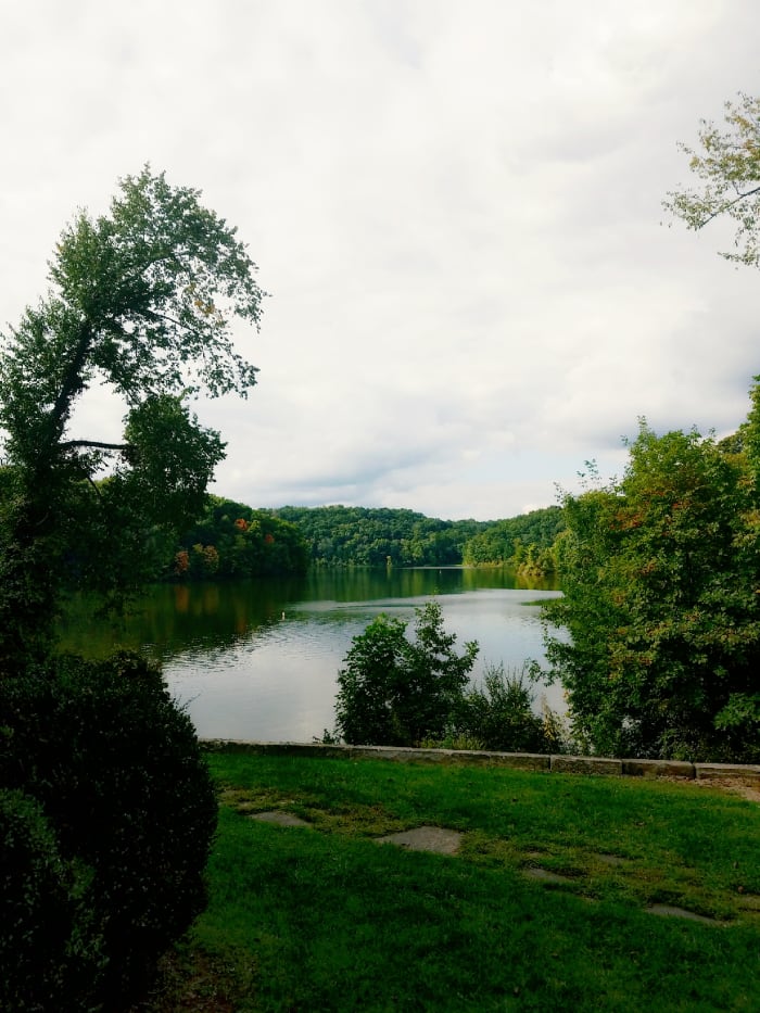 The beautiful view of the water today. This was a grazing field in the 1800s up through the early 1900s. There also was a road that ran through this area and into town.