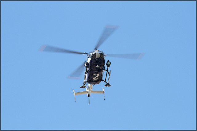 The sound of helicopters alert us that something may be happening in our community.