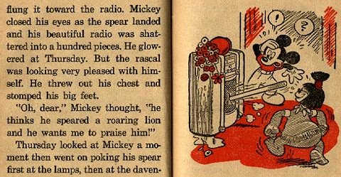 In 1948 Disney published a children's book called "Mickey Mouse and the Boy Thursday" that followed beloved cartoon character, Mickey Mouse, and his West African "friend", Thursday.