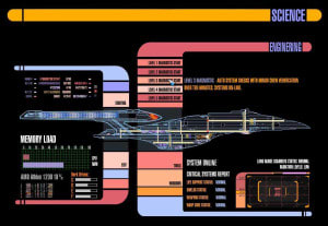 One of the many examples of crazy GUI on-board the Starship Enterprise. Any Star Trek fans out there?
