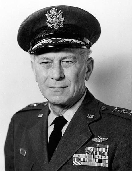 General Frank A. Armstrong is the real man depicted as Frank Savage and played by Gregory Peck in 12 O'clock High.