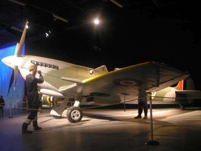 Spitfires like this defended England against the Luftwaffe throughout the Battle of Britain.