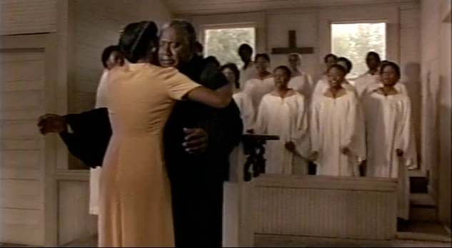 In tears of forgiveness, as if God is telling them to do so, Shug and her father become reconciled after years of separation.