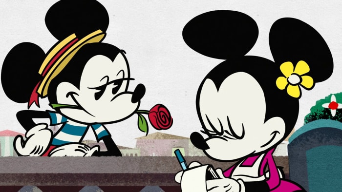 O Sole Minnie's image when searching the short on Youtube. For a short focusing on the main Disney couple, Italy makes a lot of sense.