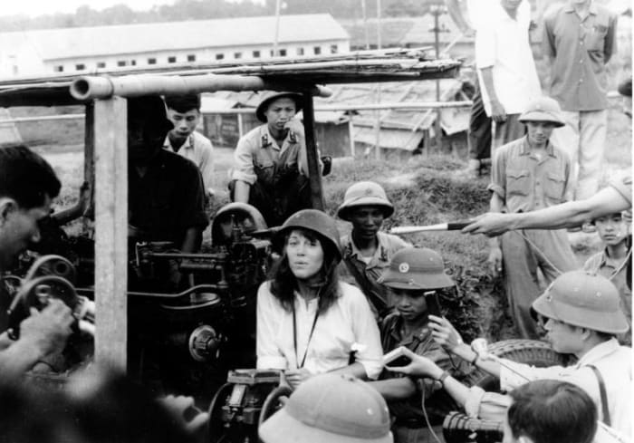 Actress Jane Fonda's 1972 trip to North Vietnam was an early example of a celebirty using their status to bring attention to causes they believe in. However this also marked her by many as truly an enemy of the state despite her intentions.
