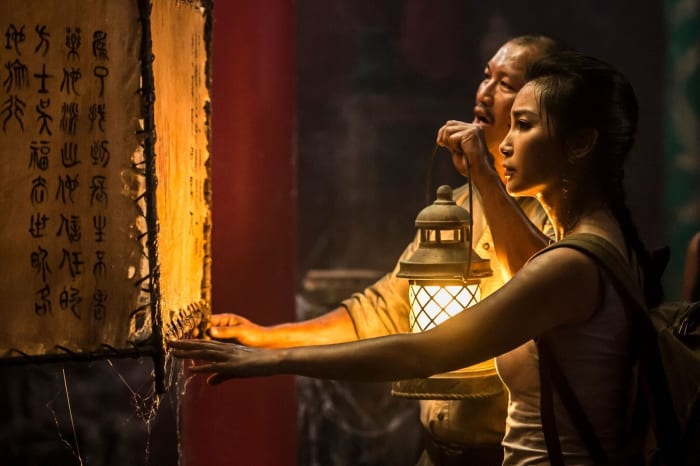 Li Binbing and Jason Chong discover that the canvas in front of them is as blank as the expressions on their faces in, "7 Guardians of the Tomb."