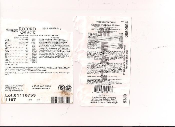 Here's a comparison of a mineral supplement intended for deer and a general mineral supplement for cattle, goats and sheep. You'll find very little difference other than price.