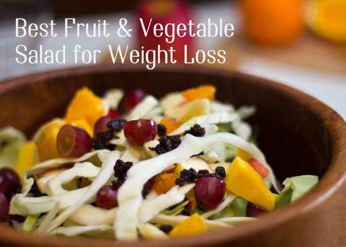 This salad combines the sweetness of fruit with the crunch of fresh vegetables. Remember not to save any salad for the next day. Make a fresh batch tomorrow, if you like.
