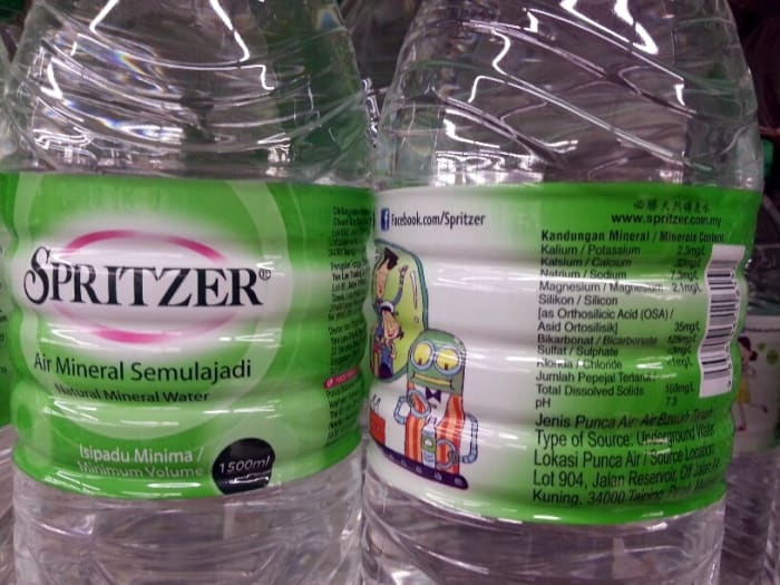 Spritzer is one of the mineral water brands identified to have high silicon content that helps reduce Alzheimer's memory loss,