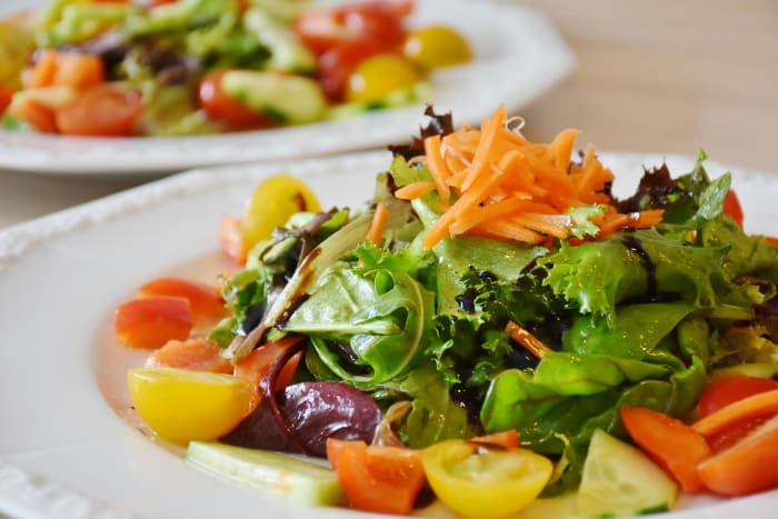 Going meatless for at least one meal a day can help boost your daily intake of fruits and vegetables.