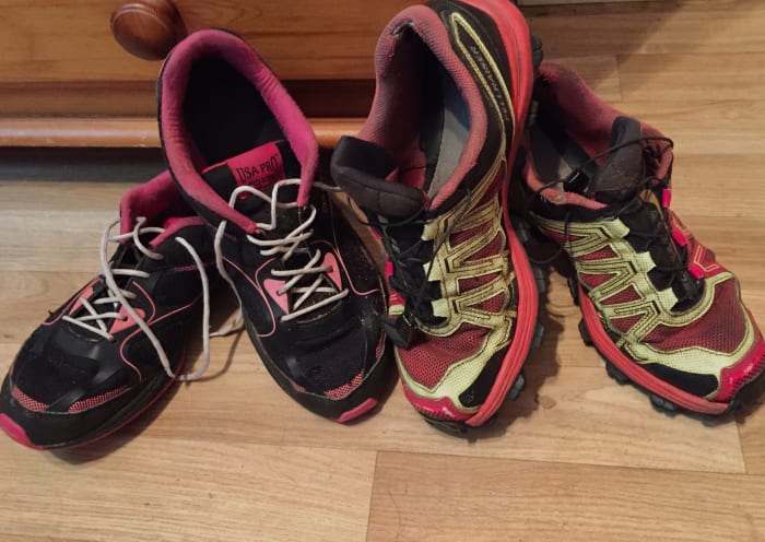 Your feet take a lot of impact when you run, a decent pair of trainers will protect them from damaging injuries