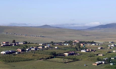 The village of Qunu, Eastern Cape, where Nelson Mandela grew up and where his mother founded a Methodist church in the 1960s.