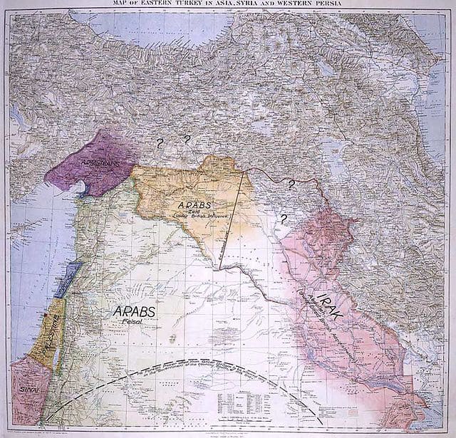 The map looks harmless enough, but the pretty colored paper can't tell the troubled history.