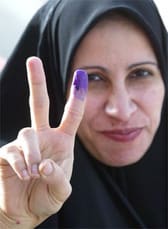 Proud purple fingers couldn't hold back the terrorists and suicide bombers that filled the void after Saddam's departure.