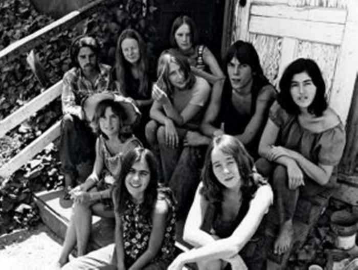 Some of the "Family" at the ranch. This was taken after the murders. What was left of the group went back to Spahn.