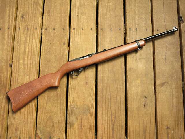 The Ruger 10/22 is a classic, reliable, small game hunting option. Its wide use has generated a very extensive line of after-market upgrades, making it easy to tailor to your particular taste.