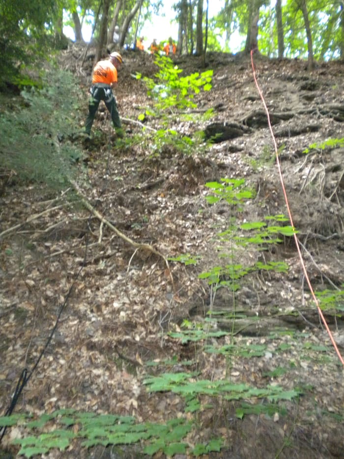 Rappelling is a skill that most SAR teams should master, especially those with steep canyons and cliffs in their area.