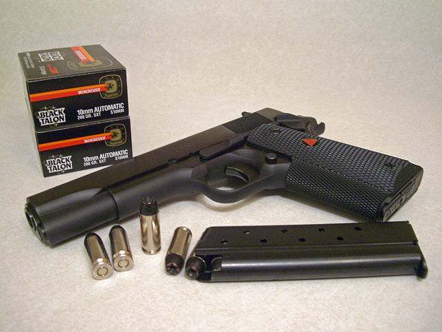 Colt's Delta Elite is a 1911 chambered for the potent 10mm Auto. An excellent hunter backup gun.