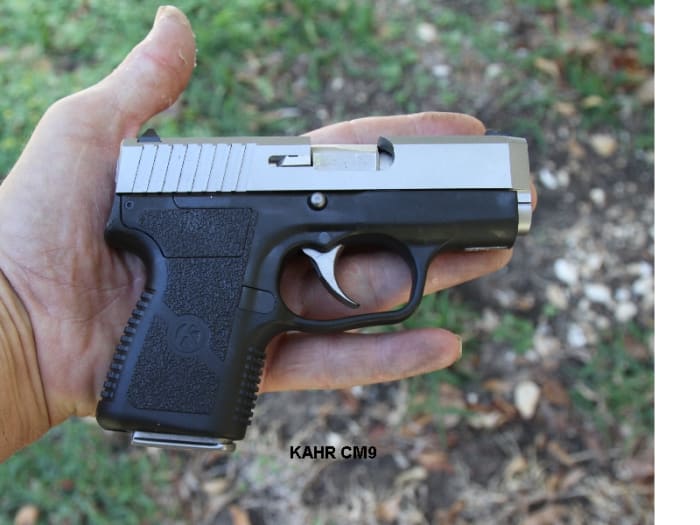 This Kahr CM9, chambered in 9mm, is just a fraction larger and heavier than many .380s. Which would you rather have in a fight?