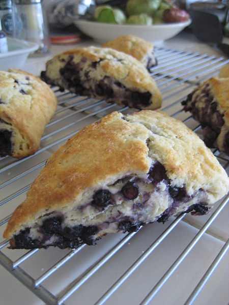 Blueberry scones.