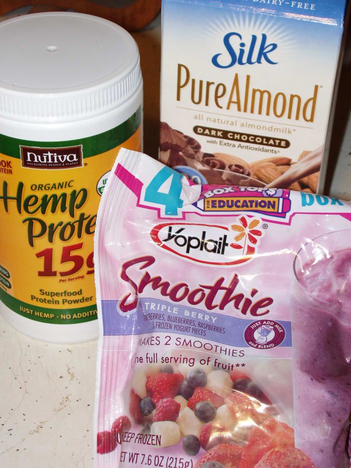 Chocolate almond milk is the "secret ingredient" in my smoothies that really makes them oh so yummy!