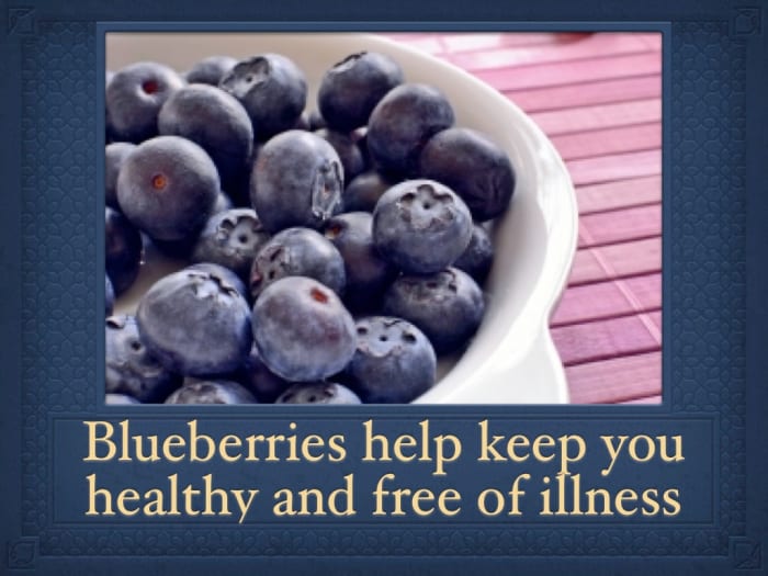 Keep colds and other illnesses away with a daily serving of blueberries.
