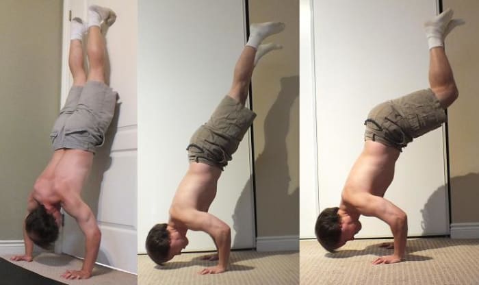 Partial handstands.