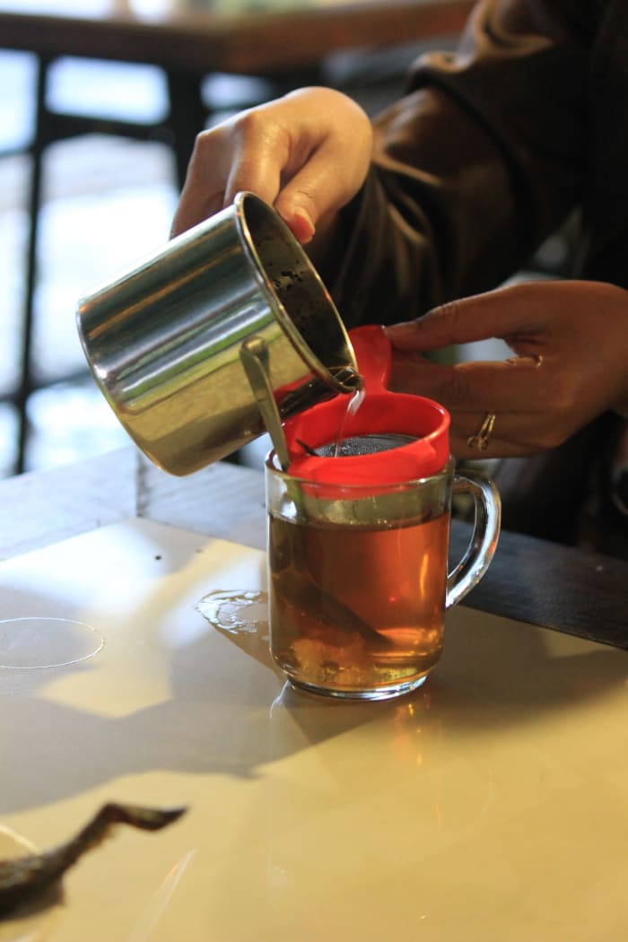 The tea definitely "flushed" my system, but 8-10 glasses of regular drinking water could do that, too.