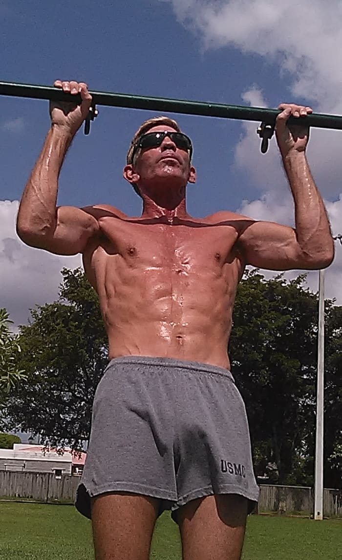 The most difficult of bodyweight exercises, pull-ups require coordination and strength from arm, back and core muscles.