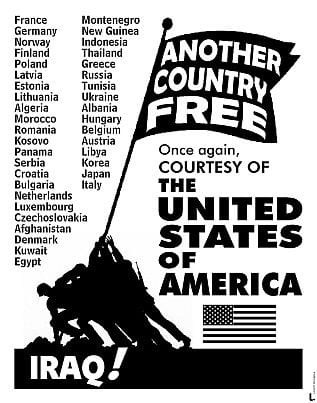Countries where the US has had a negative effect include: Palestine, Dominican Republic, Nicaragua, Pakistan, Afghanistan, Mozambique, Jamaica, Vietnam, Egypt, Iran, Cuba, Iraq (when Saddam Hussein enjoyed US support)... starting to look like a wash