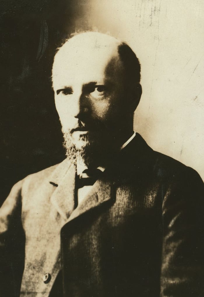 Dr. Felix Adler was the first prominent American to argue for allowing suicide in cases of chronic illness. He was also Chairman of the National Child Labor Comittee. This photograph of him dates from around 1913.
