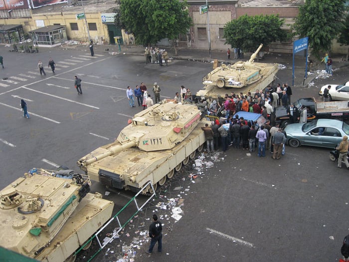 Martial law was declared in Egypt last year in the wake of the unrest that erupted. In a world without oil, scenes like this would be commonplace across the world.
