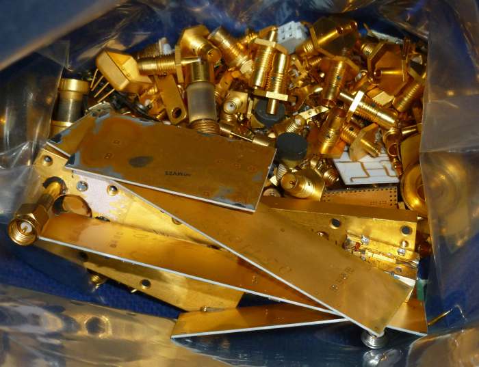 Before the government controls on gold prices were lifted by Nixon, gold plating of electronics was relatively common.