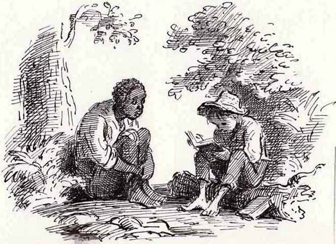 Huckberry Finn is a diffucult read to get through for modern times because of its use of the word, 'Nigger.' Some have even redact the story because of it