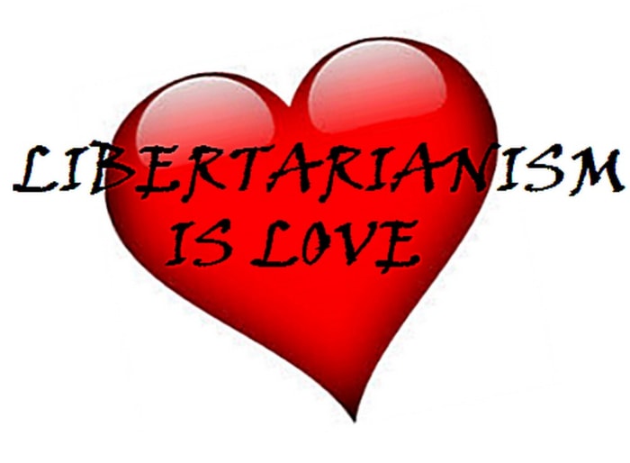 The very definition of the non-aggression principle against coercion, intimidation and fraud is love. How can the rejection of hitting, threatening and lying possibly mean anything else?