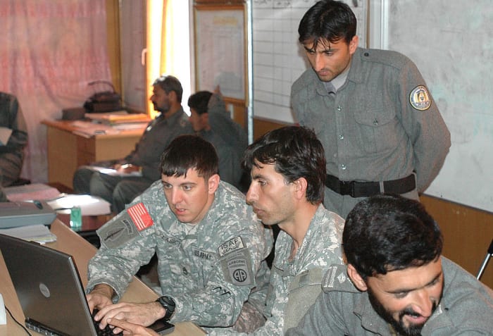 Assisting Afghan National Police with a map reading program